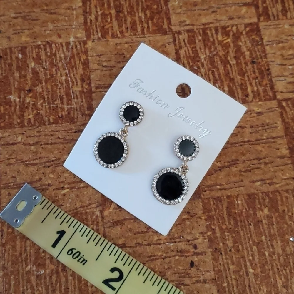 Rhinestone earrings jewelry